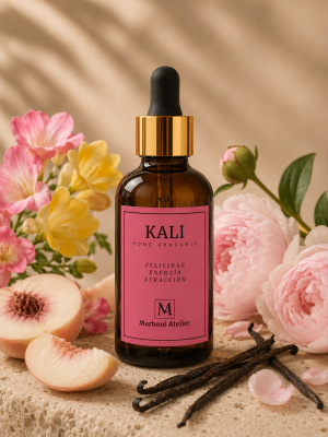familia olfativa floral — macro de jazmín, ylang-ylang y raíz de iris